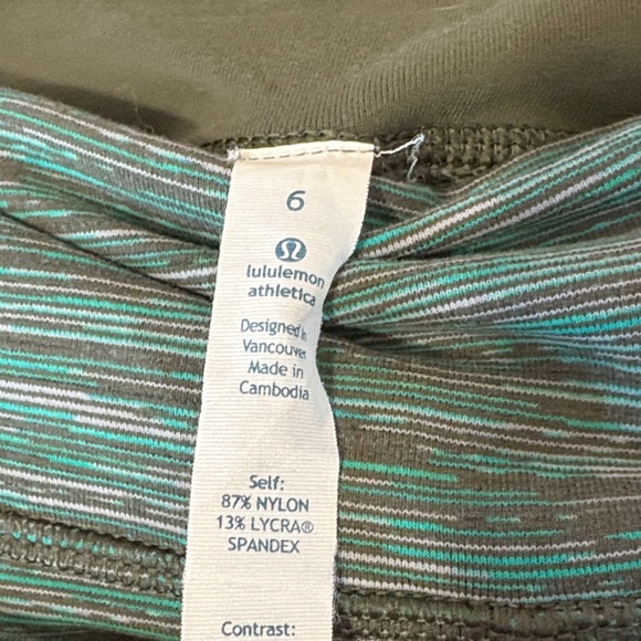 lululemon athletica Green Heathered Leggings - Picture 8 of 8